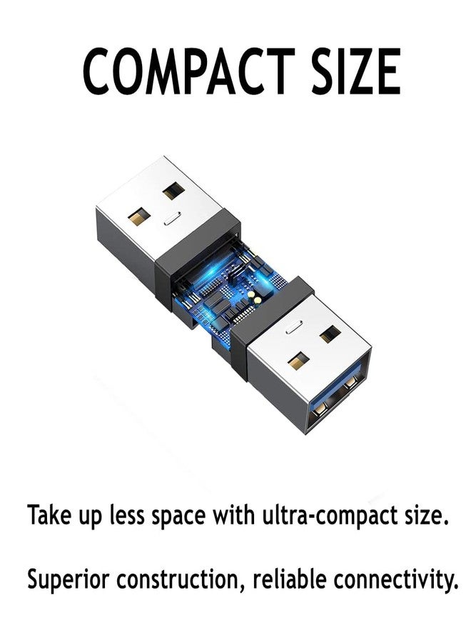 PENGLIN وصلة تثبيت لوحة USB 3.0 من PENGLIN (عبوة من قطعتين)، موصل USB للتمرير، محول تمديد أنثى إلى أنثى مع غطاء مقاوم للماء والغبار - Image 3